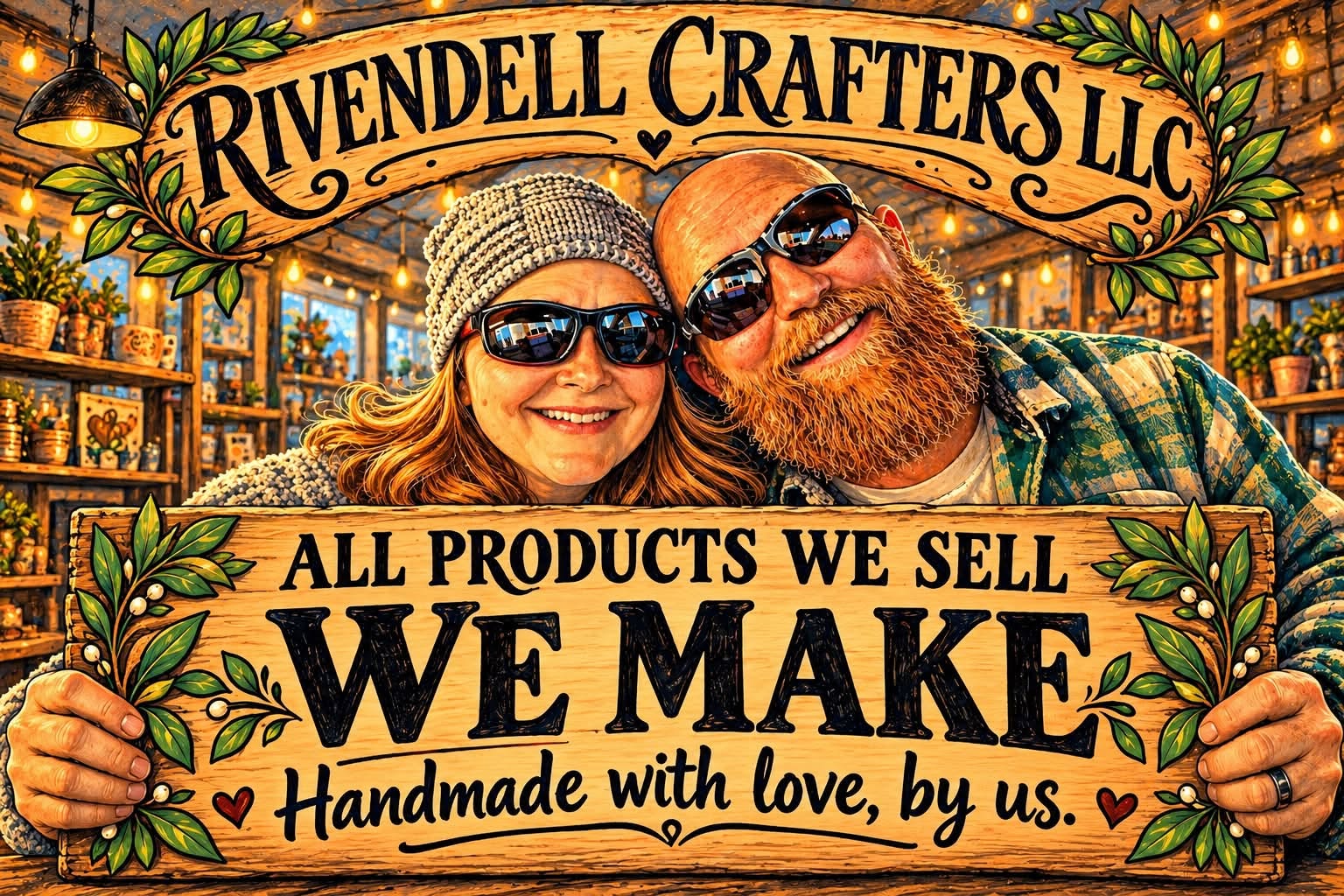 All products we sell, we make - handmade with love.